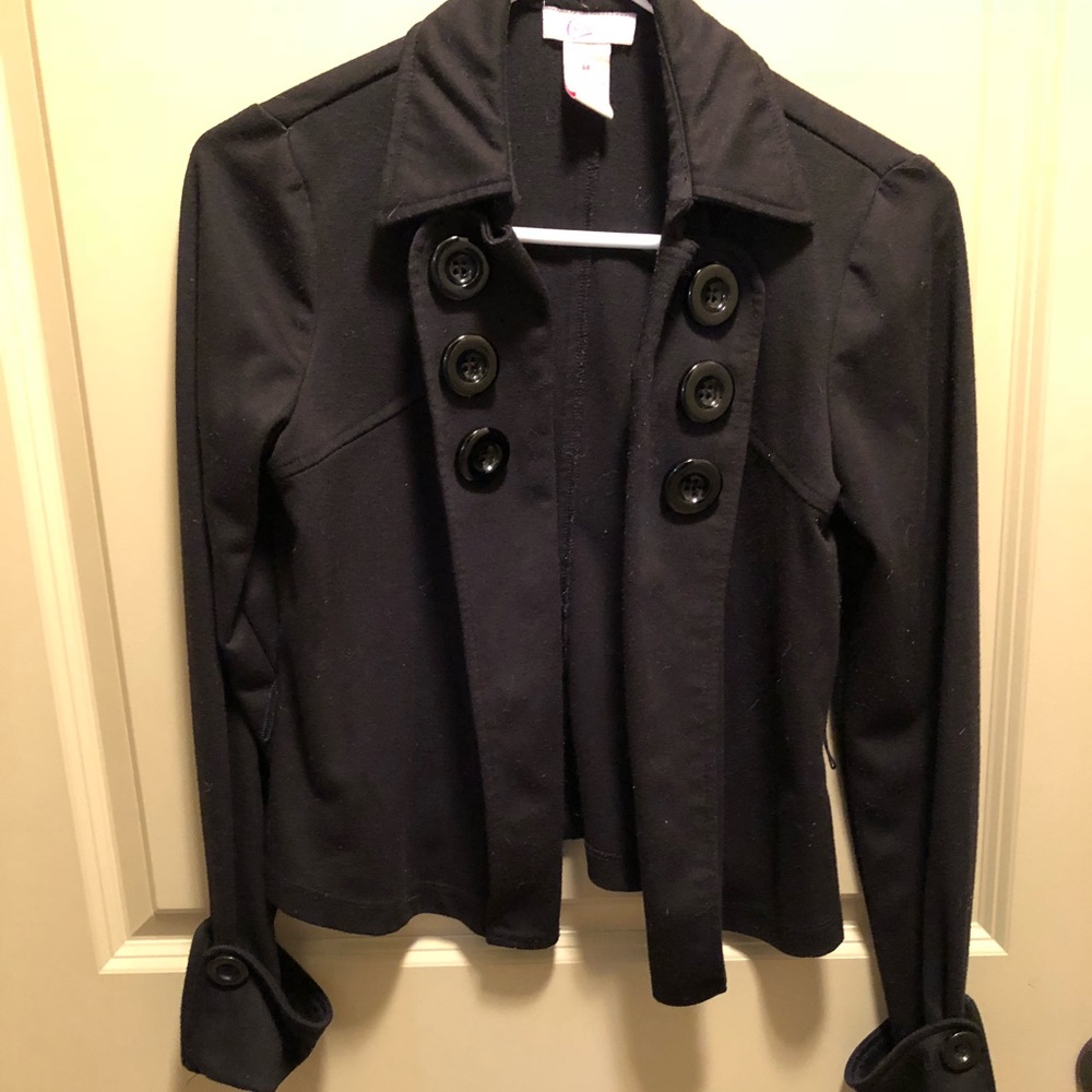 Candie’s black jacket